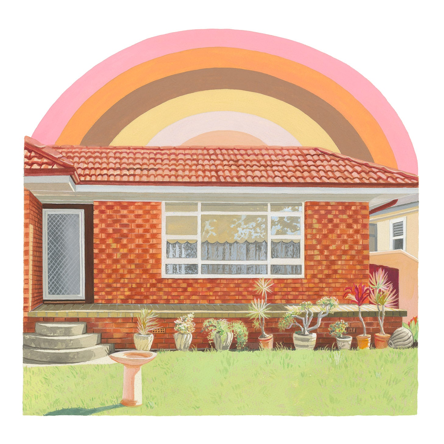 Rainbow House, Fine Art Print – Veronica Icon